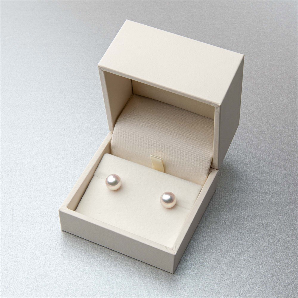 楽天市場】《TOP Quality》オーロラ花珠真珠 ピアス 8.5-9.0mm PT900