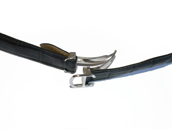 Cartier ブラッククロコレザーベルト 約16cm 楽天市場】【カルティエ