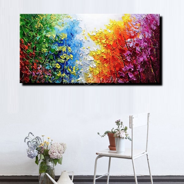 楽天市場】絵画 手書き 壁掛け油絵 風景画 絵お手軽インテリア【送料