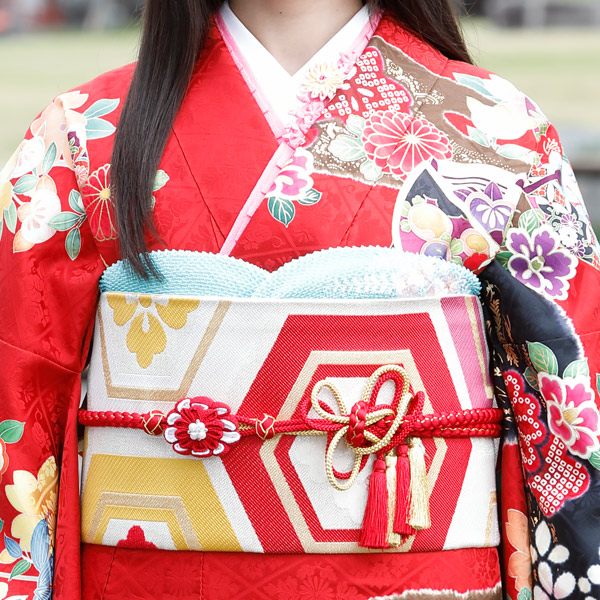 楽天市場】【中古】【購入品】振袖 フルセット Lサイズ 古典柄 赤