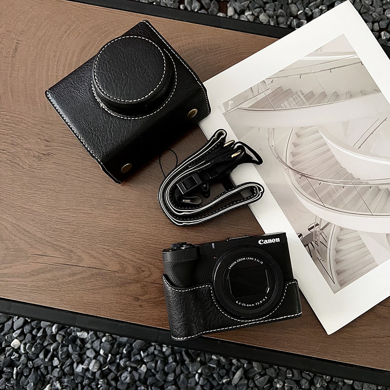 楽天市場】CANON カメラケース PowerShot V1 専用 PUレザー 一眼レフ