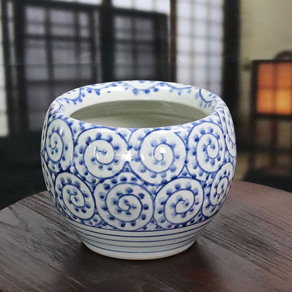 楽天市場】火鉢型ポット ひばち 陶器 手あぶり 鉢カバー花器 花入れ