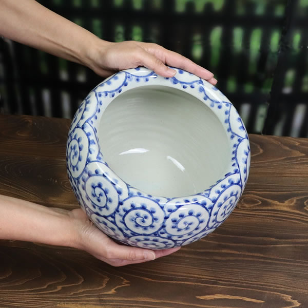 楽天市場】火鉢型ポット ひばち 陶器 手あぶり 鉢カバー花器 花入れ