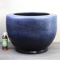 楽天市場】信楽焼 20号特大なまこ火鉢 和風を演出する陶器火鉢です