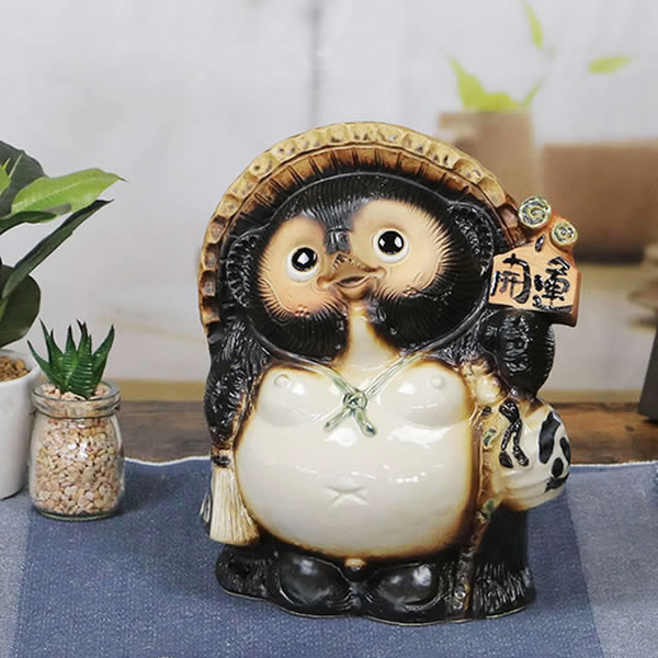 11%OFFクーポン配布中信楽焼 9号開運狸 [HG604] 信楽焼 狸 たぬき 高さ