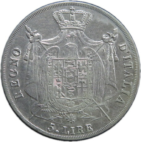 楽天市場】【 銀貨 】 イタリア ナポレオン 5リラ銀貨 1813年 （極美品
