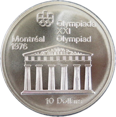 楽天市場】カナダ モントリオールオリンピック「神殿」記念10ドル銀貨