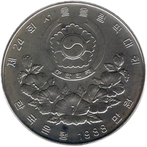 ソウルオリンピック10,000ウォン、プルーフ銀貨銀貨