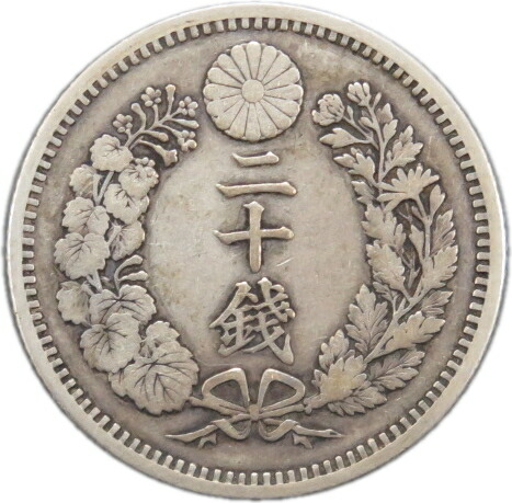 一圓銀貨 明治20年 古銭 明治20年 大型 一圓 銀貨 コイン｜Yahoo