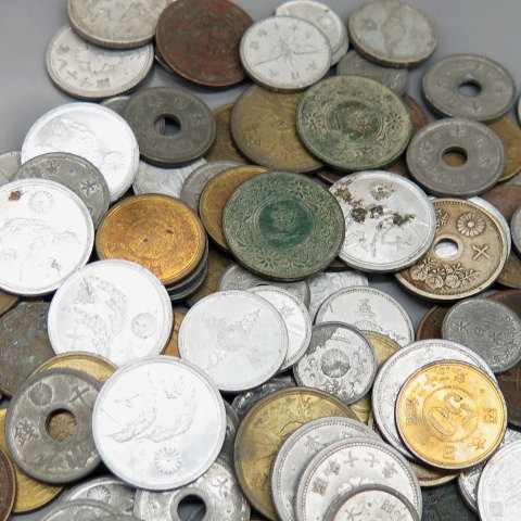 楽天市場】明治から昭和の近代コイン いろいろ250グラムセット 【古銭