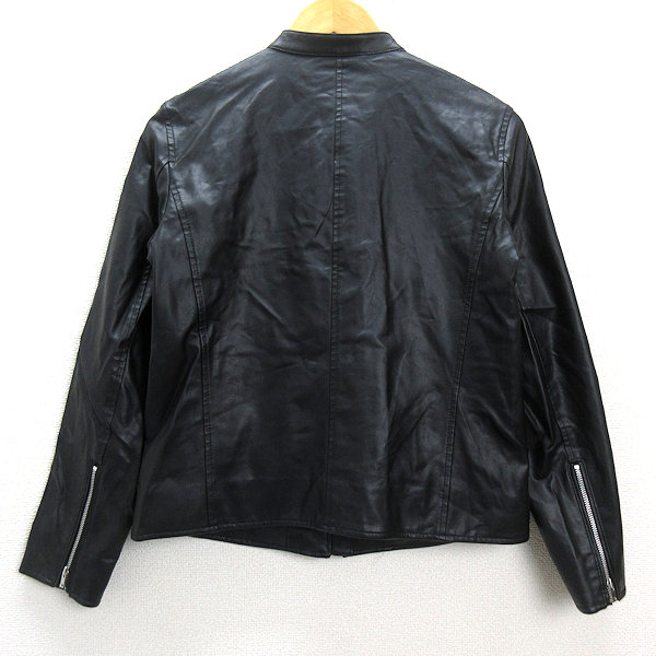 楽天市場】y□ユニクロ/UNIQLO フェイクレザー襟付き Sライダース