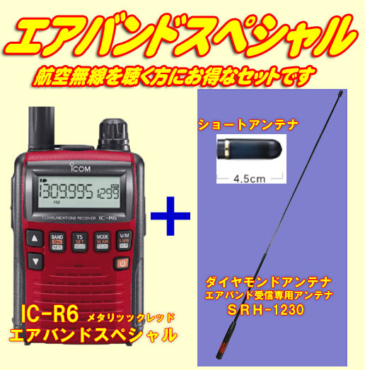 アイコム IC-R6とCS-R6セット