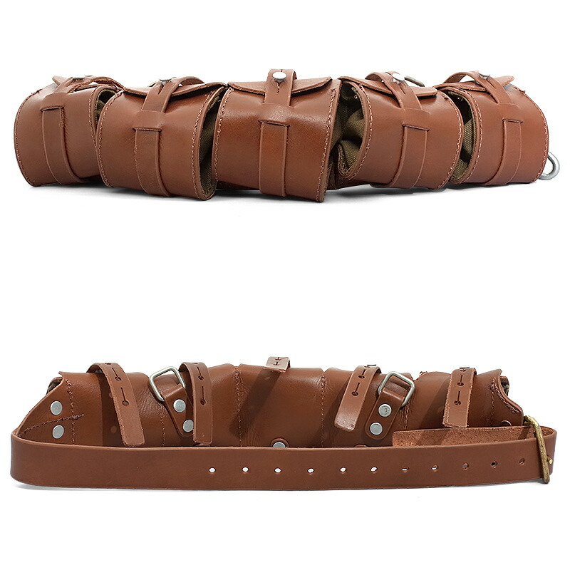 スウェーデン軍 5連 レザー バンダリア カオスポーチ 【公式通販】