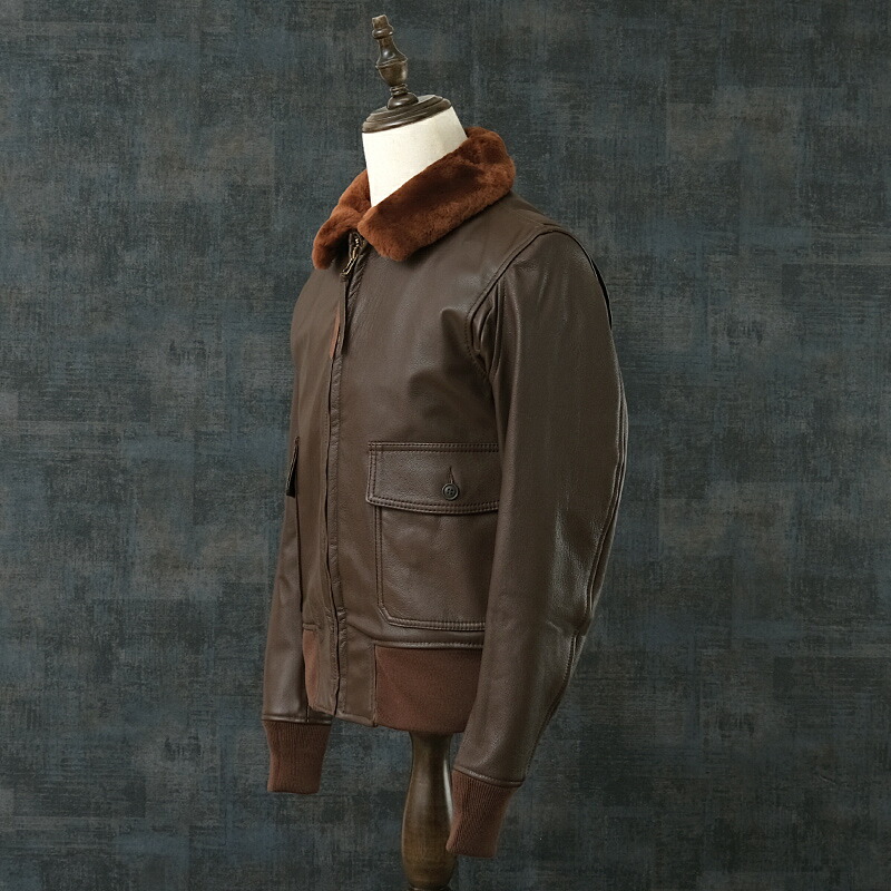 AVIREX 人気 B-7 フライトジャケット レザージャケット 短丈 M 楽天