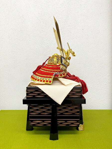 楽天市場】特別限定制作品 15号 鎌倉兜 中鍬形 赤糸縅 龍頭付き兜