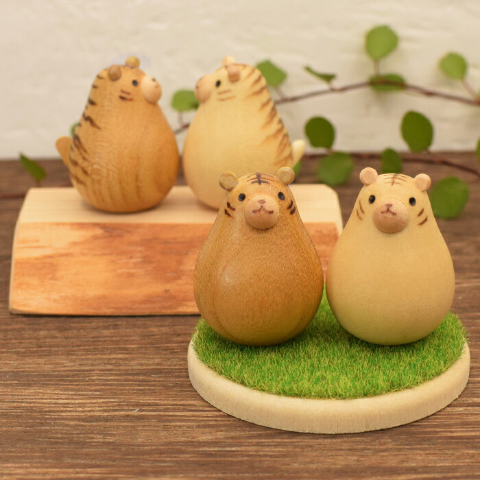 楽天市場】干支 木製 置物 虎 日本製 寅 白虎 黄虎 工芸品 木工ろくろ