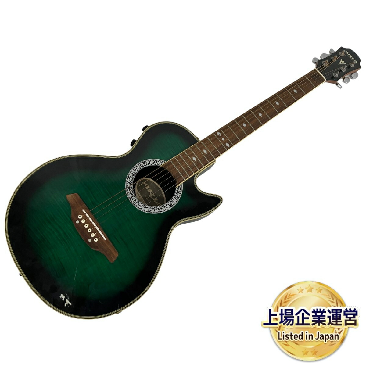 ARIA アリア エレアコ AMB-35S GS グリーンサンバースト ARIA エレアコ