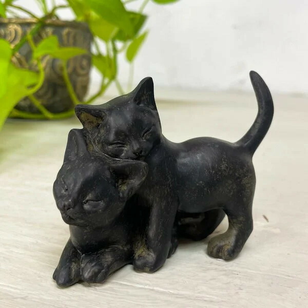 楽天市場】猫 置物 ブロンズの通販