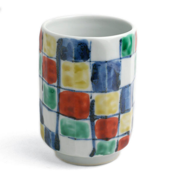 九谷名匠 須田菁華作　湯呑 須田菁華 九谷焼 湯のみ茶碗 汲み出し 満200ml 日本茶湯呑