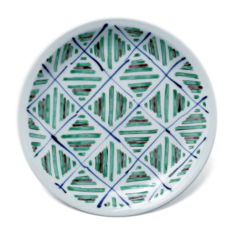 楽天市場】九谷焼：色絵綾文皿・大・須田菁華《中皿・18.5cm》 : 和