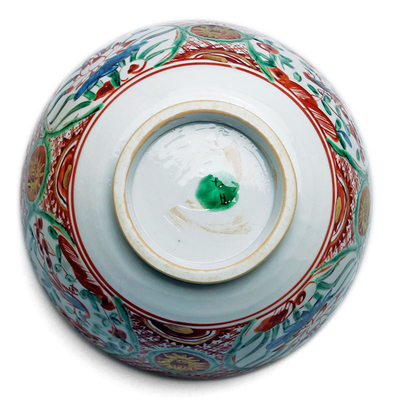 古九谷焼 赤絵獅子鉢 古九谷焼 赤絵獅子鉢 古九谷焼 赤絵獅子鉢 古