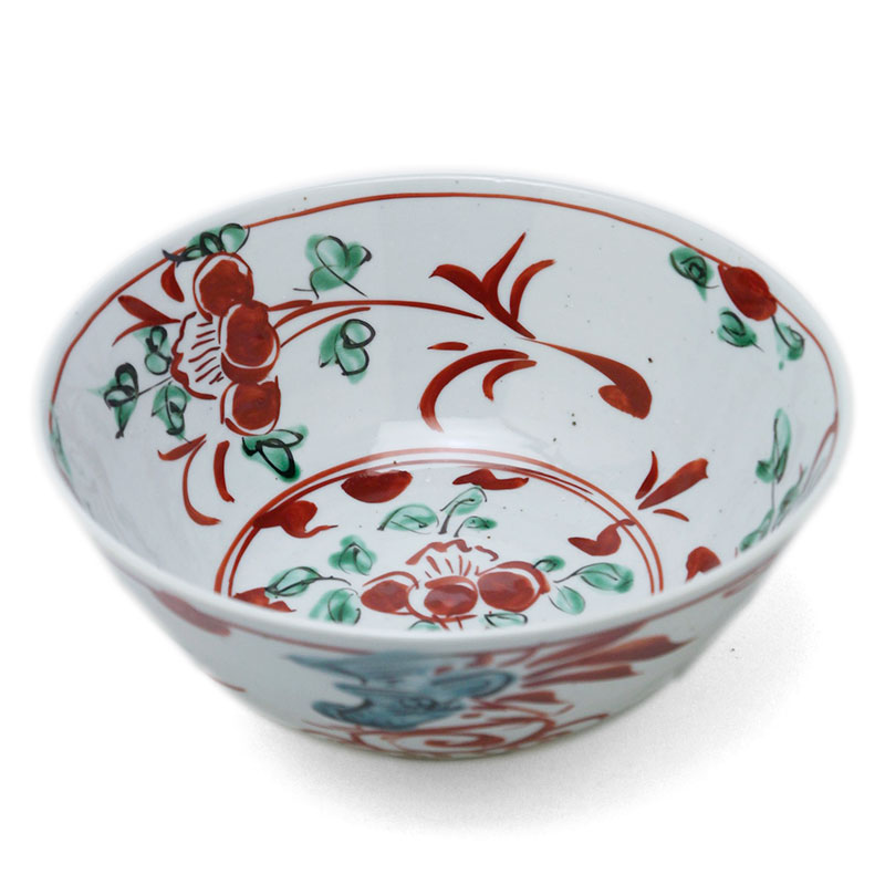懐石料理 須田青華 造 呉須赤絵 向付 碗 七客(K-A940) 懐石料理 須田青