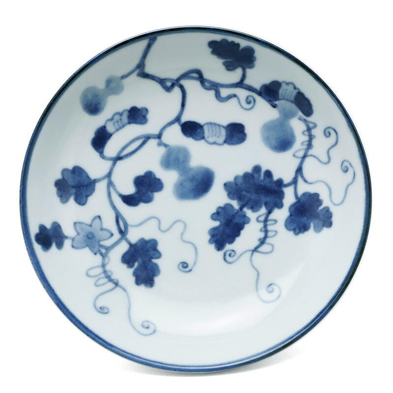 楽天市場】【現品限り！】染付：5寸ひょうたん文皿・植山昌昭《小皿