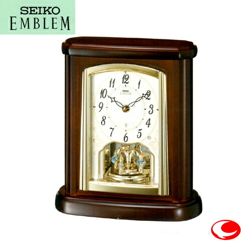 SEIKO セイコーエンブレム 電波置き時計 HW519M 動作確認済み SEIKO