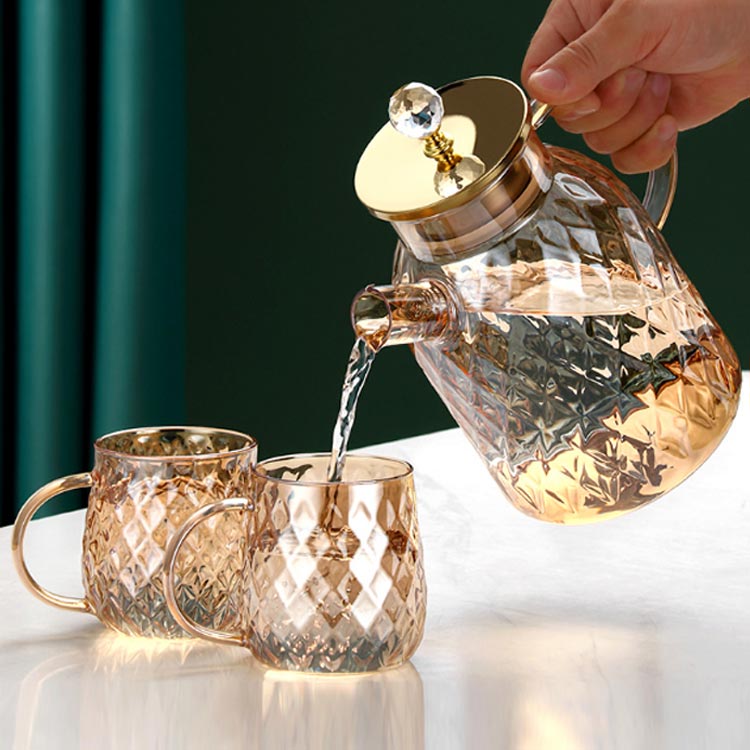 MOSER モーゼル 美しいガラス製ピッチャー 緑 金彩 MOSER モーゼル