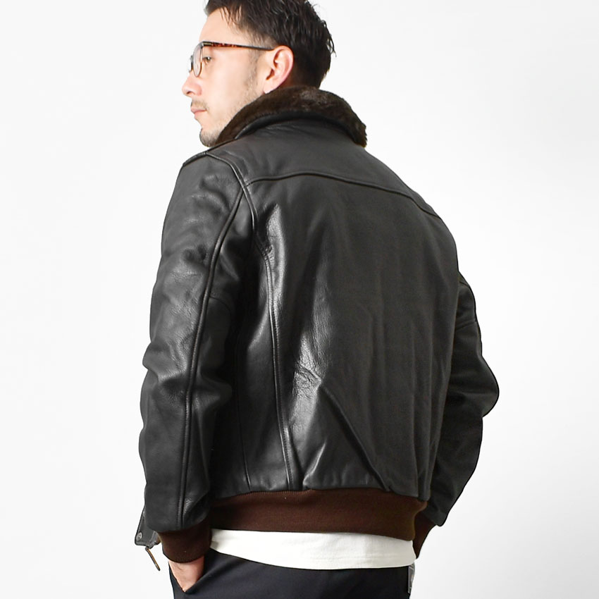 楽天市場】ショット ジャケット メンズ パイロットビンテージレザー