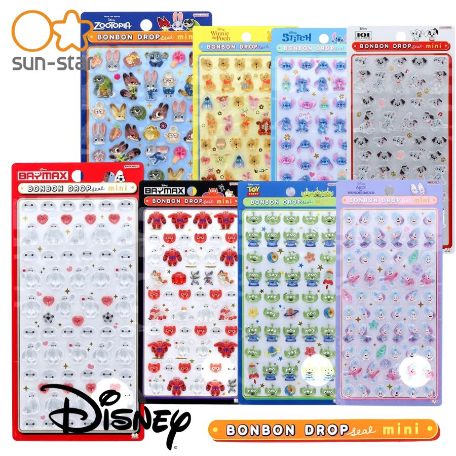 ボンボンドロップシール ミニ ディズニー スヌーピー Disney 12枚