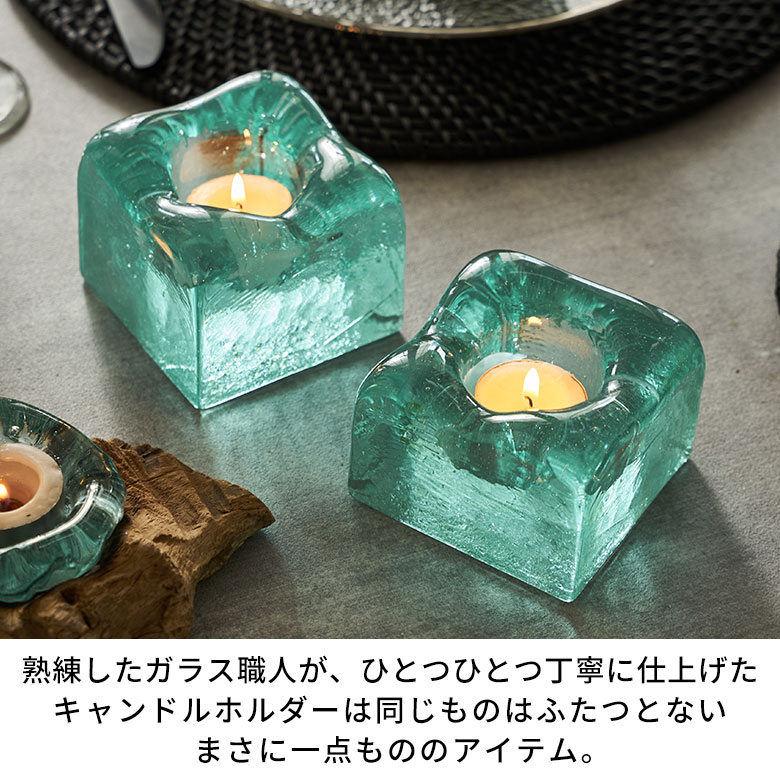 貴重！20's〜30's アメリカアンティーク燭台キャンドル グリーンガラス