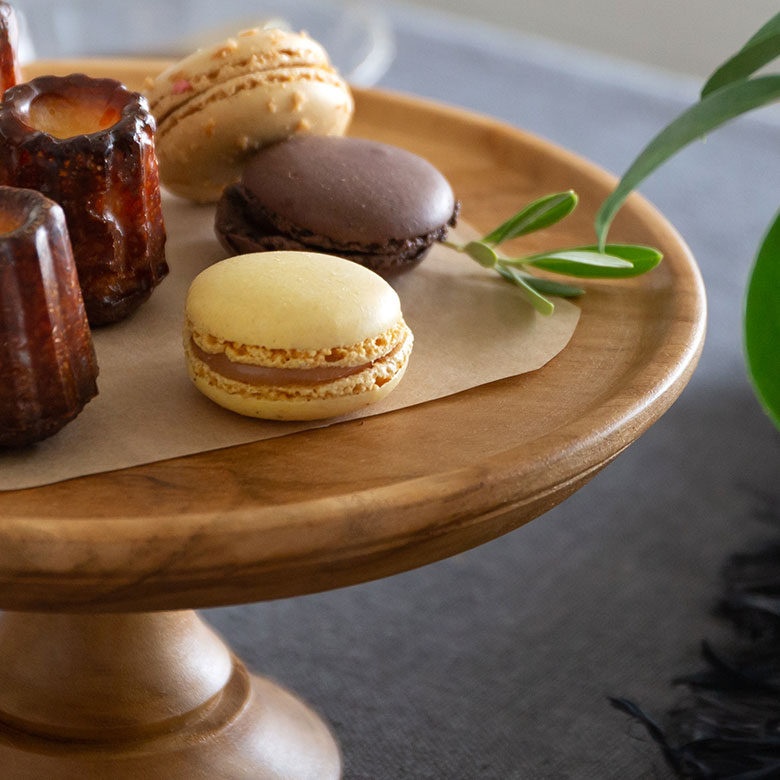 楽天市場】ケーキスタンド 木 木製 1段 Mサイズ 直径 21cm H 10cm