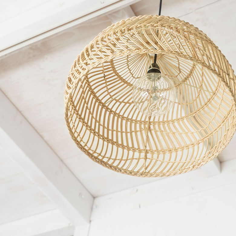 楽天市場】ランプシェード ペンダントライト 照明 ラタン 籐 1灯 口金