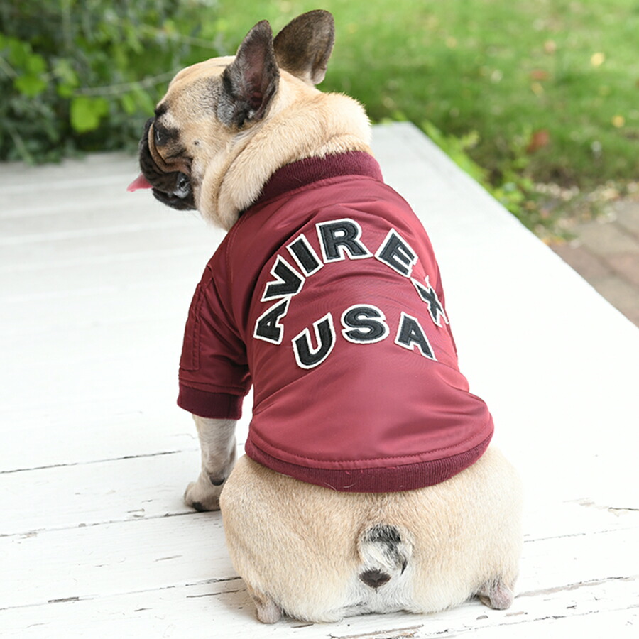 おーちゃん様ご確認ページAVIREX ロゴ刺繍 犬服 ホワイト/ブラック