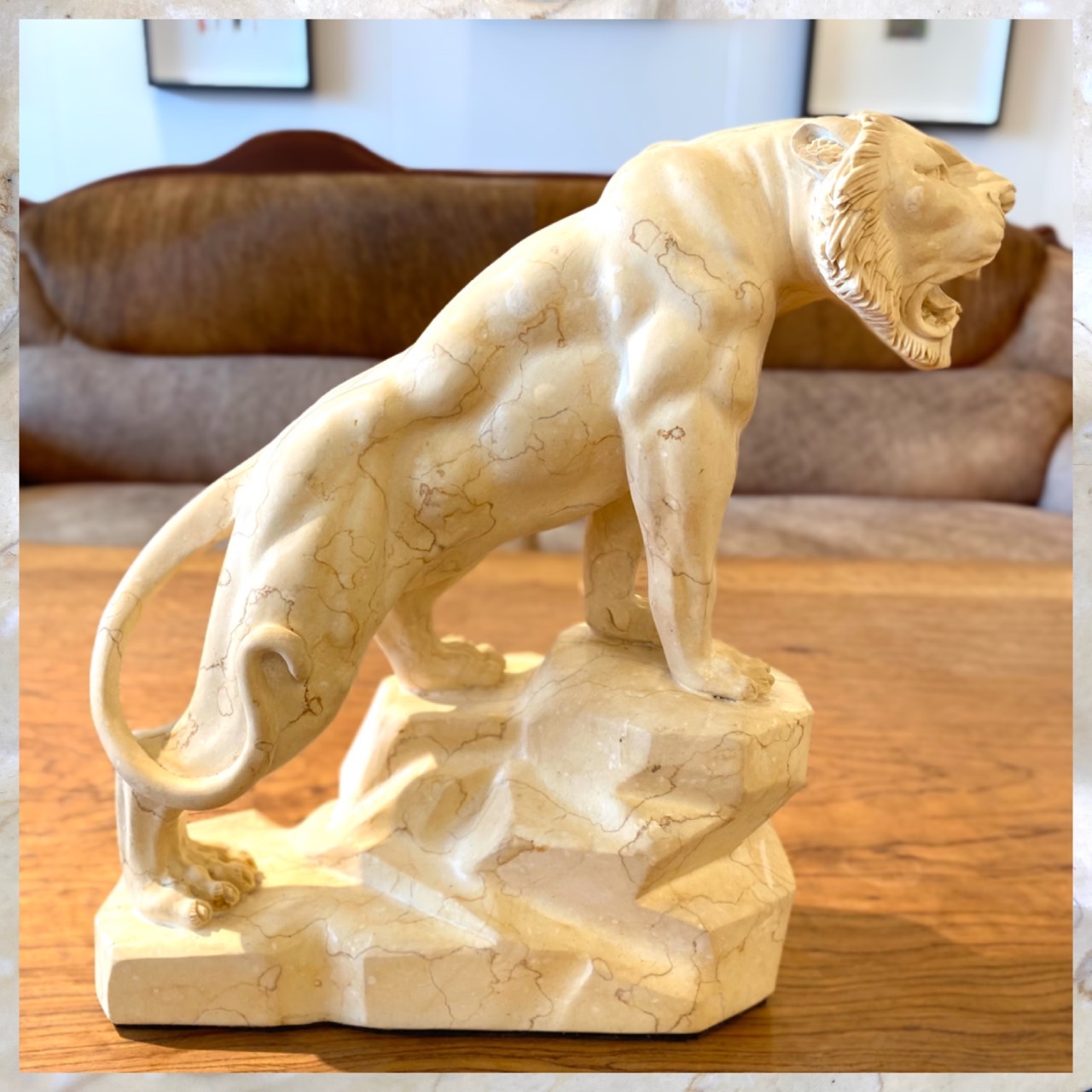 虎と竹の彫刻 石製オブジェ 虎と竹の彫刻 石製オブジェ 木彫 虎 大型