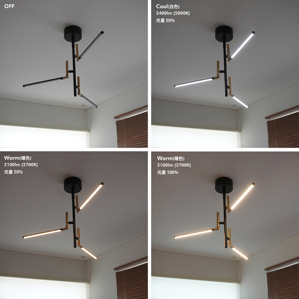 楽天市場】Vision 3 LED-Ceiling Lamp ビジョン3LEDシーリングランプ