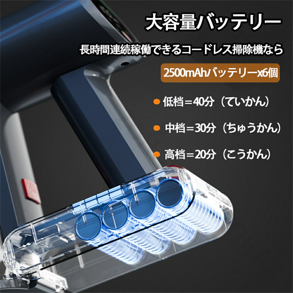 楽天市場】掃除機 コードレス ハンディ 45000pa吸引力 強力吸引 6IN1