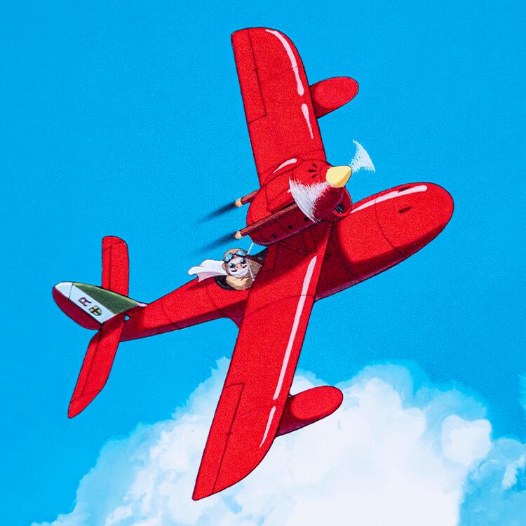 ジブリ美術館オリジナル 公式絵画 紅の豚 「ジーナの賭け」 ジブリ