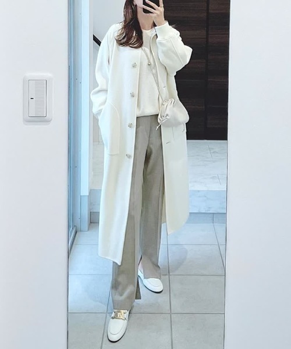 楽天市場】【Audrey and John Wad】リブ付ウールビーバーロングコート