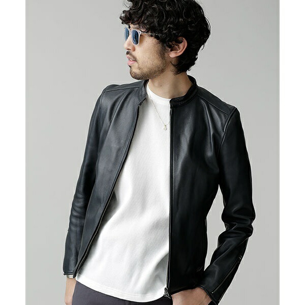 楽天市場】【19SS】ラムレザーシングルライダース／ナノ・ユニバース