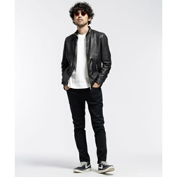 楽天市場】ウォッシュド シープ レザーライダース／ナノユニバース