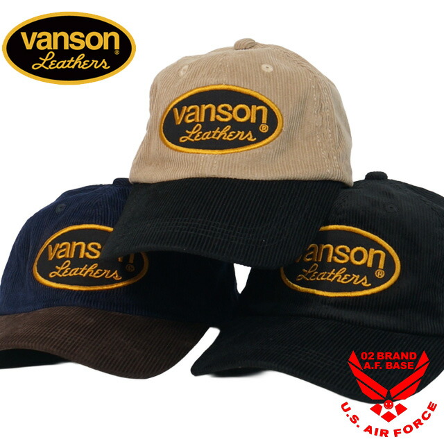 楽天市場】バンソン オーバルエンブレム刺繍 コーデュロイキャップ