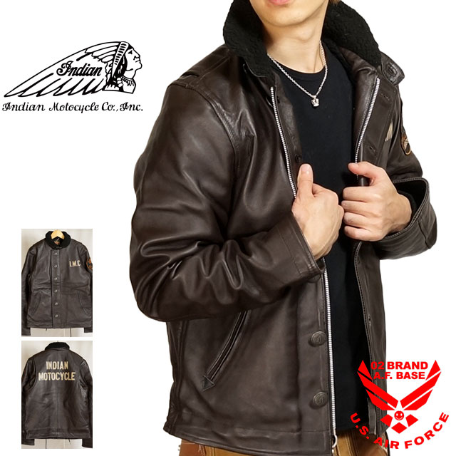 インディアンモーターサイクル ライダースジャケット シングル Indian