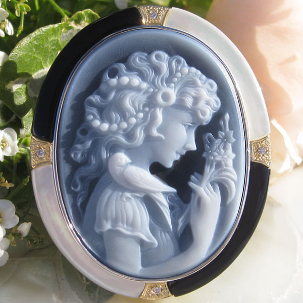 楽天市場】Hans-Peter Muller作 ストーンカメオ最高級ブラックメノウ