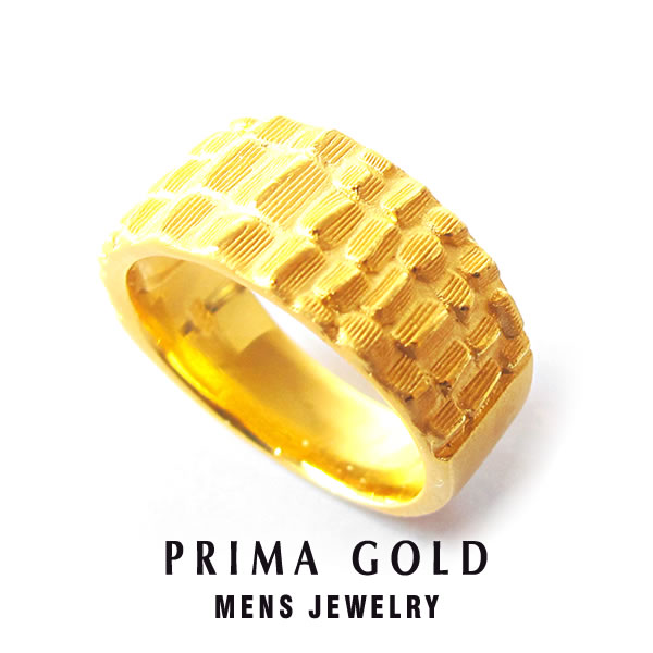 楽天市場】純金 クロコダイル リング 指輪 メンズ 男性 イエロー