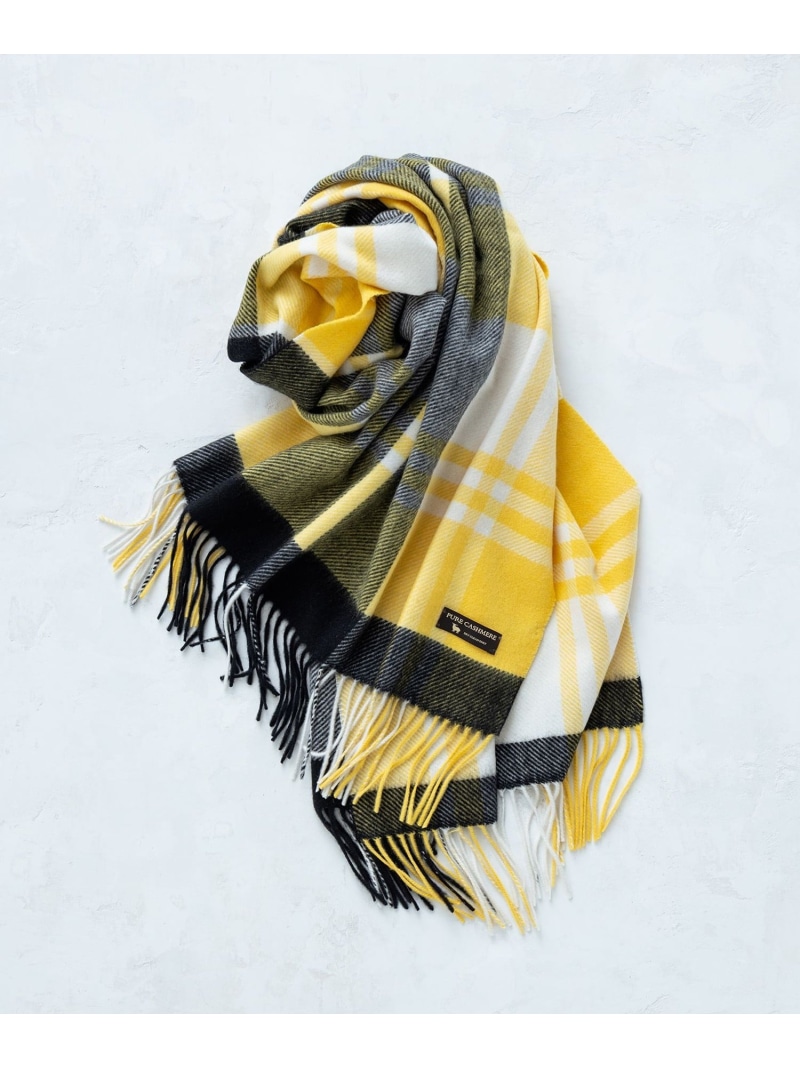 楽天市場】カシミヤ チェック柄 ストール 23区 ニジュウサンク