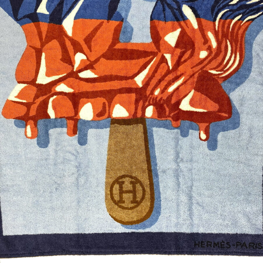 楽天市場】【新品】HERMES エルメス ビーチ バス タオル 大判