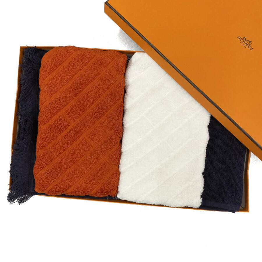楽天市場】【新品】 エルメス HERMES ビーチ ハンド バス タオル