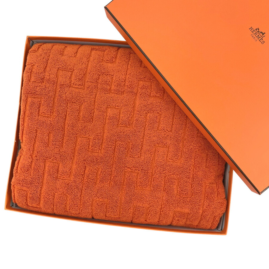 楽天市場】エルメス HERMES 大判 バスタオル タオルケット フェイス